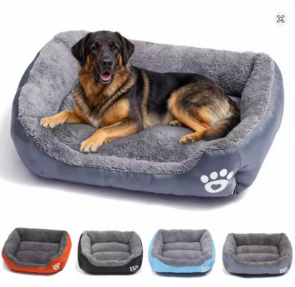 Soft Square Large Dog Sofa Elastic Dog House Cushion Winter Warm Medium Dog Bed Washable Cat Kennel House Accessories