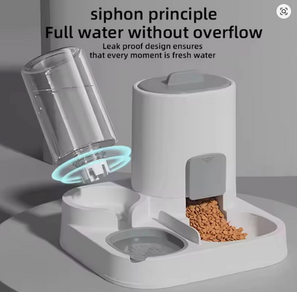 Cat feeding water feeder dog bowl cat bowl smooth food and water supply two-in-one water dispenser cat bowl pet supplies