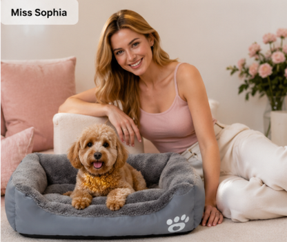 Soft Square Large Dog Sofa Elastic Dog House Cushion Winter Warm Medium Dog Bed Washable Cat Kennel House Accessories
