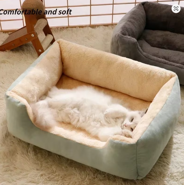 Bed for Cats Pet Products Cushions Kitten Winter Accessories Dog All Houses Supplies Things Accessory Habitats Basket House Beds