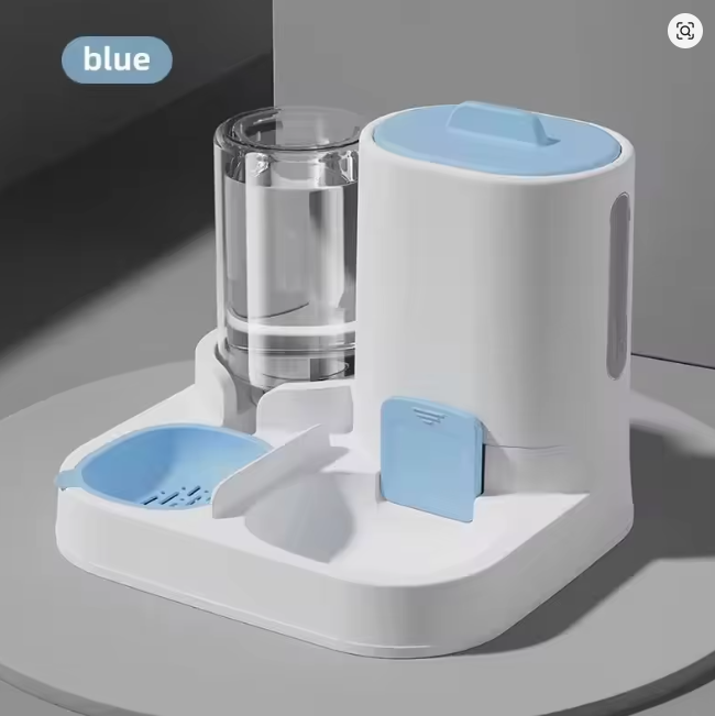 Cat feeding water feeder dog bowl cat bowl smooth food and water supply two-in-one water dispenser cat bowl pet supplies